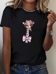 Women T-Shirts - Black 1 - View 7