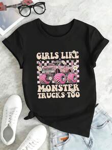 Women T-Shirts - Black - View 2