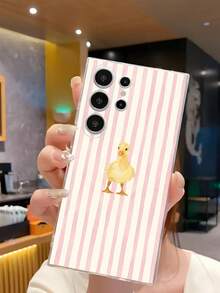 1个时尚条纹鸭子透明软保护壳，兼容华为、荣耀、Galaxy A04e/12/A13/A14/A34/A50/A52/A53/A54/S21/S22/S23/S24/S25/S25Ultra/S25FE/S26/S26 Plus/S26 Ultra/S26 Edge、6A/7A/8A、12T/13T/15T/15T Pro - 無色 - 查看 4