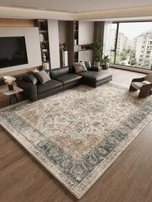 1 pieza Alfombra bohemia de color claro para sala de estar, adecuada para cocina, comedor, dormitorio, decoración de vacaciones, interior/exterior, oficina, vestíbulo, felpudo antideslizante, alfombra de baño, pasillo, área de estudio y juegos - Albaricoque - Ver 7
