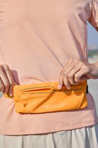 Bolsa de cintura para correr XTEP, diseño ligero, adecuada para primavera 2026, bolsa de running unisex para teléfonos, ciclismo al aire libre, naranja - Naranja - Ver 4