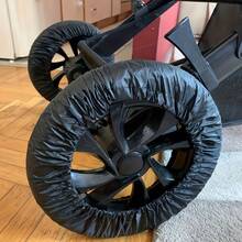 2/4pcs Stroller Wheel Covers, Indoor Use Only, Durable, Dustproof & Easy Clean, Easy To Clean, Easy Roll Design & Umbrella Strollers, Baby Shower. - Multicolor - View 3