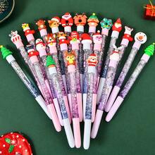1/3/5 Bút bi gel hình nhân vật hoạt hình dễ thương chủ đề ngày lễ, thân bút trong suốt lấp lánh, văn phòng phẩm đẹp mắt dùng để viết nhật ký, ghi chú, đồ dùng văn phòng, bút viết trơn tru với thiết kế hoạt hình lễ hội. - A - Xem 2