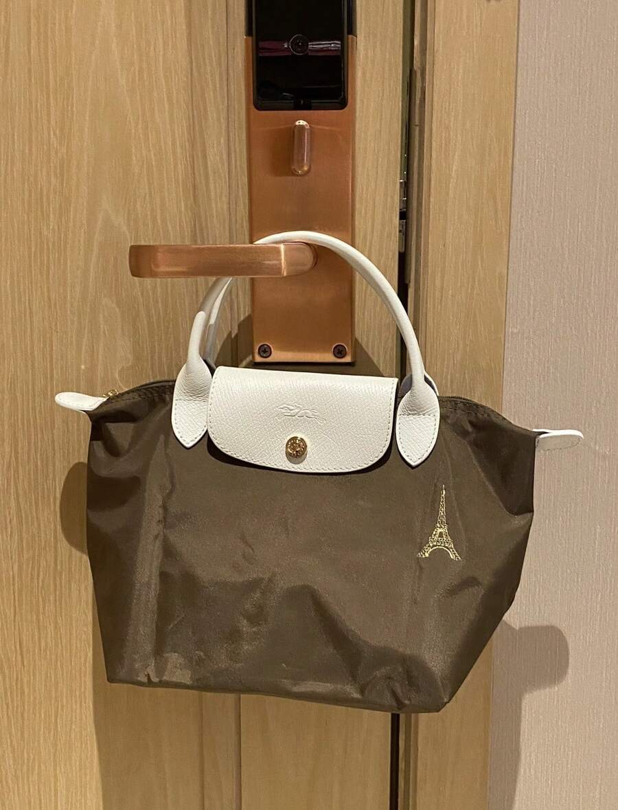 Long Tower Tote Bag (Small, Medium, Large) - Waterproof Nylon Handbag, Shoulder Bag, Crossbody Bag - New Arrival, Versatile Commuting - Khaki Green - View 1