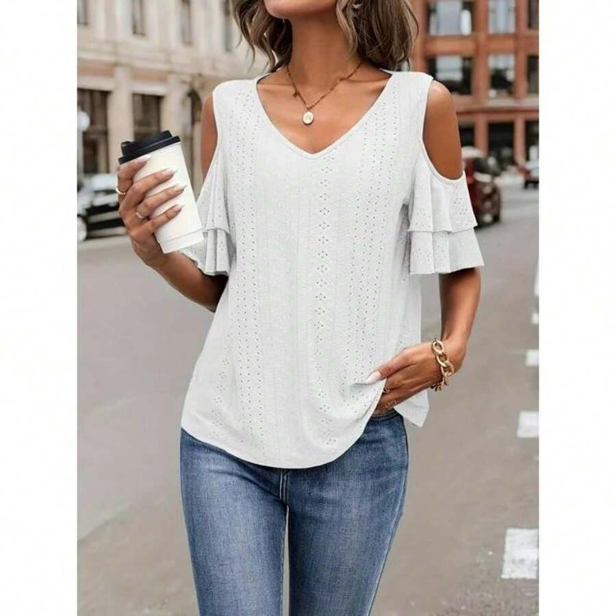 Women Tops - White - View 1