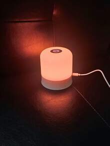 1pc 7-Color Night Light, USB Powered Touch Bedside Lamp For Bedroom, Nursery, And Adult Room Decor, Gift - Multicolor - View 3