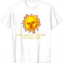 El sol está tratando de matarme Camiseta - Blanco - Ver 1