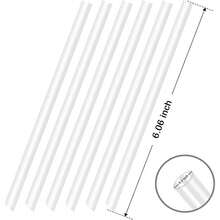 Straws ONLY Compatible With 20oz IceFlow Flip Tumbler (Old Model) - Not IceFlow 2.0 Flip 20oz - Accessories Set Includes 6 Hard Straws+ 1 Cleaning Brush - 20盎司(舊款) - 查看 2
