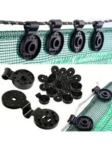 50pcs Shade Clips, Sturdy Round Plastic Fasteners, Suitable For Sunshade Canopy, Patio Mesh Tarp And Garden Cover - Multicolor - View 3