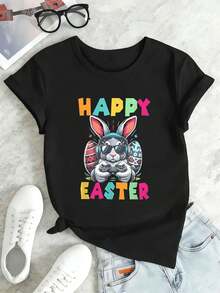 Women T-Shirts - Black - View 2