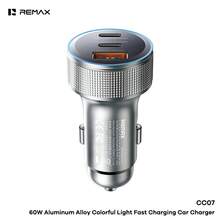 REMAX 60W 铝合金彩色灯快充车载充电器 CC07 - A - 查看 1