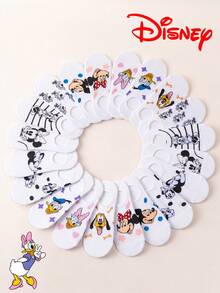 10/5/1雙 Disney 米奇可愛女款低筒船襪，夏季隱形短襪，卡通趣味透氣時尚襪 - 彩色 - 查看 17