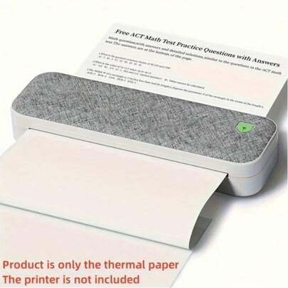 100 tờ giấy in nhiệt khổ A4, có đường xé sẵn, in liên tục, khô nhanh, phù hợp với máy in nhiệt cầm tay ITP01/A40/M08F/MT800.