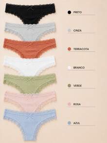 SET OF 6 PANTIES THAT DON'T SQUEEZE - Multicolored - View 2