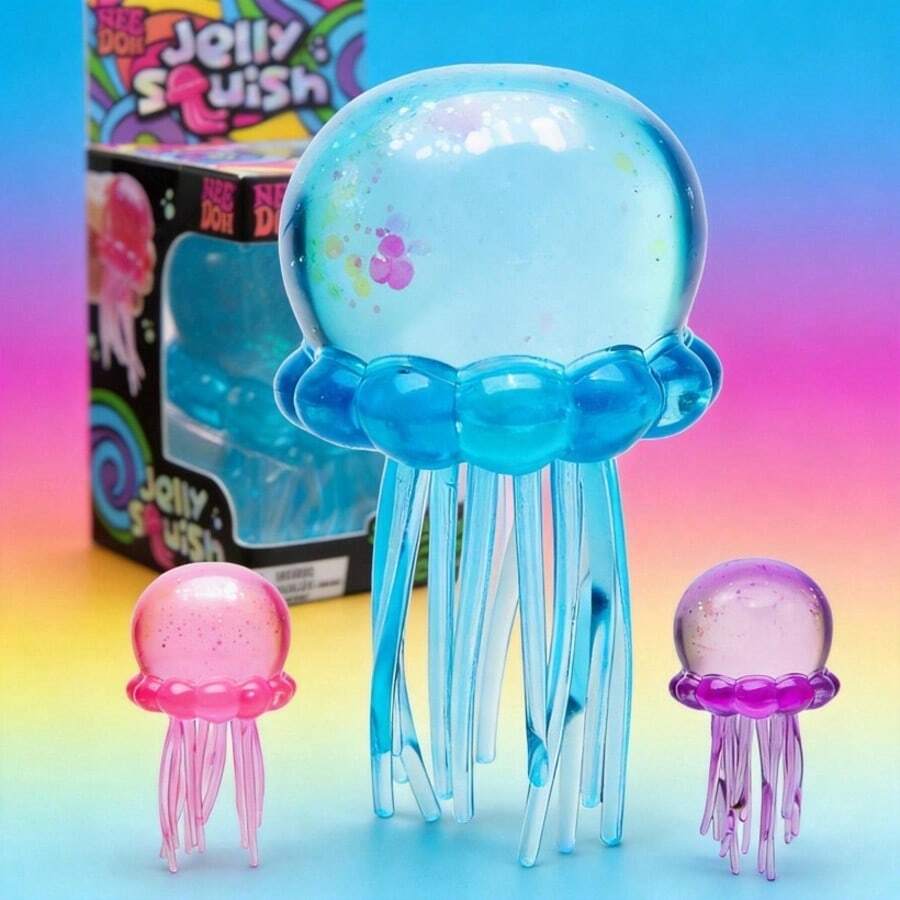 New Need Jellyfish Squeeze Toy, Simulated Glacier Cheese Squeeze Toy, Stress Relief Squeeze Toy, Decompression Squeeze Toy - Multicolor - View 1