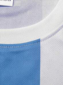 Argentina Men's Football Jersey & South America Lightweight Soft & Match, Training, Casual Wear & Gift & World Cup - Baby Blue - View 7