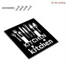 1pc [2D Printed] Kitchen Switch Panel, Suitable For Home, Bathroom, Bedroom, Decorative Wall Plate, No Battery Or Power Needed, Easy Installation - A - View 6