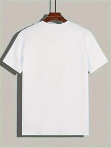 H-Arry S-Tyles Unisex White Crew Neck T-Shirt For Adults And Children, Casual Wear, Summer Clothes For Men, Summer Sets For Men, Vacation Clothes For Men, Cam - 玫紅色 - 查看 2