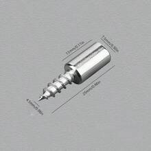 30 chiếc đinh vít cố định kệ kính, vít tự ren hình chữ thập có vỏ bọc cao su chống trượt, giá đỡ kệ bằng vít, thích hợp cho kệ sách, tủ quần áo, kệ. - 30 ốc vít - Xem 2