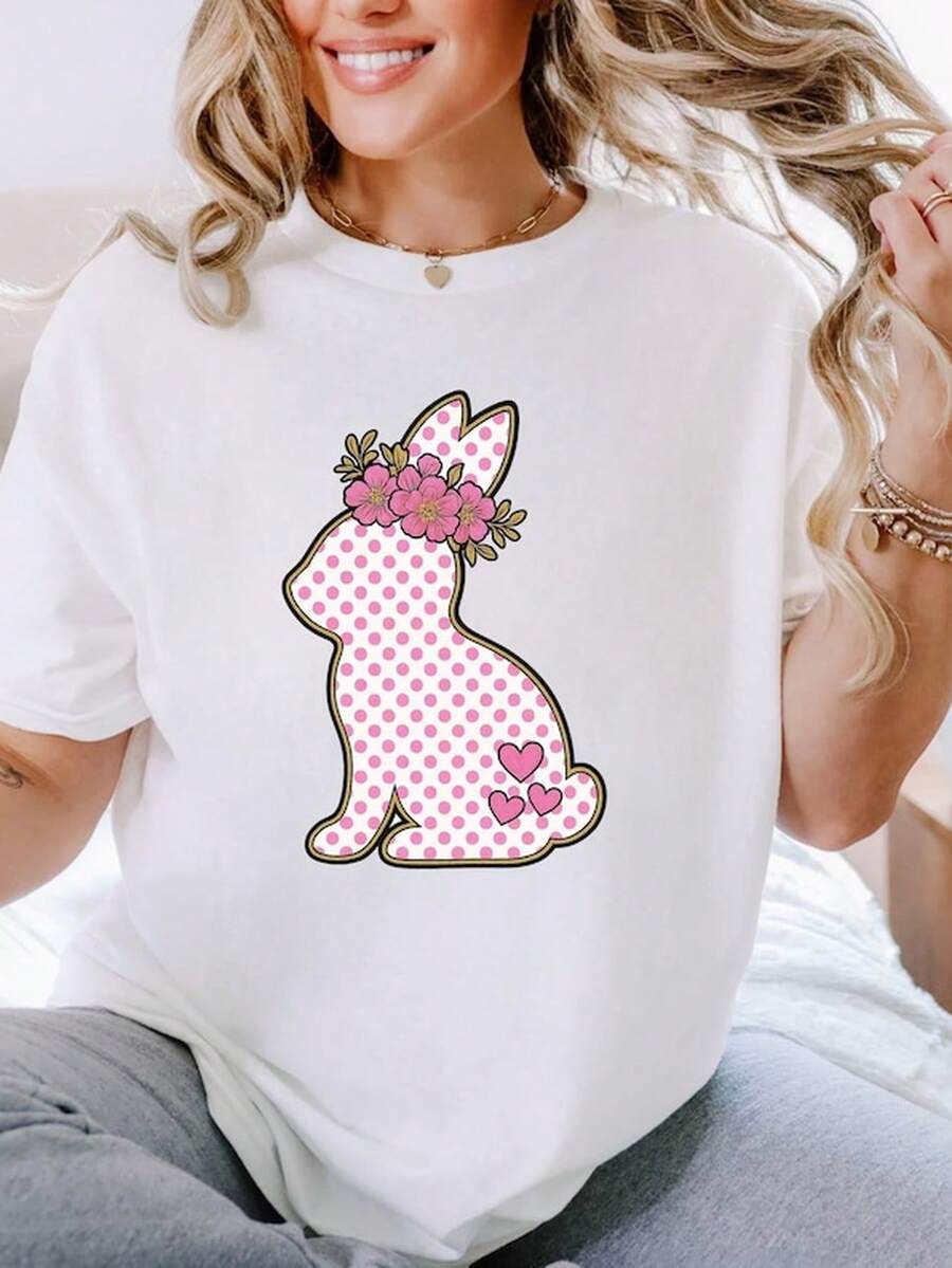 Floral Bunny Pascua S1HI1ROnejo vectorial Grfico T1EE