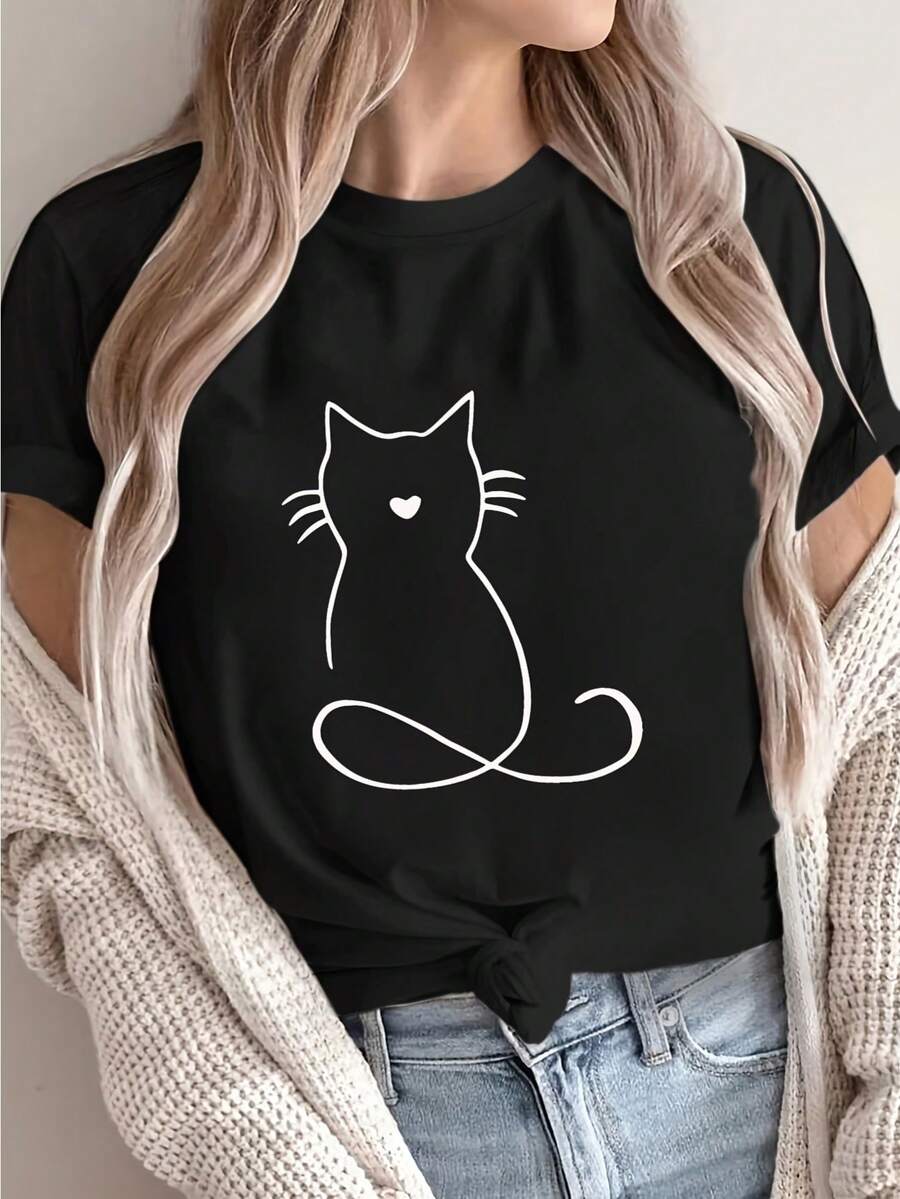 Women T-Shirts - Black - View 1