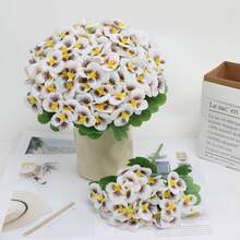 1/3 Bông Hoa Pansy Nhân Tạo Chống Tia UV, Cây Giả Dùng Để Trang Trí Chậu Cây Ngoài Trời, Cửa Trước, Hiên Nhà, Sân Vườn, Cửa Sổ, Nhà Cửa - Nhiều màu - Xem 12