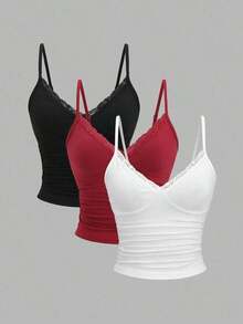 Sweetro Conjunto de múltiples piezas con volantes y encaje sexy estilo Y2K - Multicolor 3 - Ver 7