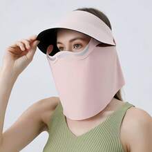 1 chiếc mũ che nắng mùa hè chống tia UV, che kín mặt, làm từ chất liệu lụa băng thoáng khí, có nam châm. - Nhiều màu - Xem 8