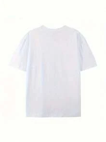 ropa de mujer Camiseta de manga corta blanca con cuello redondo, estampado de lunares rojos, estilo casual y sencillo, con estampado de vacas que llama la atención, ideal para el verano, regalos, tops de moda para uso diario, adecuada para vacaciones, camisetas gráficas, camisas de mujer - Blanco - Ver 2