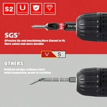 10 mũi vít lục giác hình sao PZ2 bằng thép S2, 25mm, có nam châm, chống xoắn, độ cứng cao. - A - Xem 3