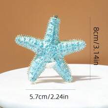 SUSUZUKU 1pc Creative Gift Metal Enamel Starfish Jewelry Box, Unique Birthday/Valentine's Day Gift, Ocean Style Jewelry Storage Box, Seashell Starfish Ceramic Jewelry Organizer, Desktop Decor - Starfish - View 13