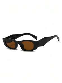 AINII 1pc European And American Retro Style Square Frame Fashionable Glasses, Casual And Versatile, Suitable For Street Photography, Hiking, Fishing - Multicolor - View 8