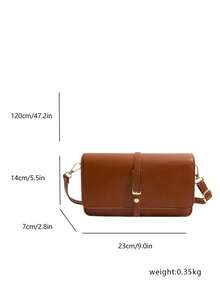 Versatile Minimalist Crossbody Bag For Women, Suitable For Commuting, Shopping, Work, Dating And Various Occasions, Elegant Design - Brown - View 9