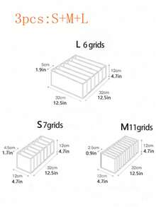 1/3 túi đựng đồ nhiều lớp màu đen, hộp đựng đồ kiểu ngăn kéo, thích hợp để đựng tất, đồ trang trí, trang trí mùa thu, trang trí ngày lễ, trang trí phòng, trang trí nhà cửa, trang trí phòng ngủ. - màu đen - Xem 12