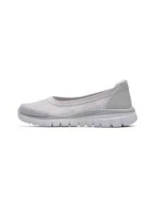 Skechers 女士休闲鞋，优雅女士轻便舒适日常简约休闲运动鞋，100961-LTGY - 100961-LTGY - 查看 1