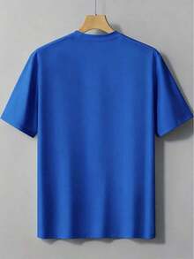 ropa de mujer Camiseta Casual de Manga Corta para Mujer, Suave y Transpirable, Mezcla de Algodón, Cuello Redondo, Corte Regular, Camiseta Básica, Ligera y Cómoda para Uso Diario en Verano, Primavera y Otoño. - Azul - Ver 2