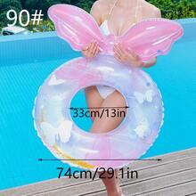 1pc Creative Mermaid Tail Swim Ring For Adults And Kids, Portable Inflatable Anti-Flip Anti-Slip Arm Float, Beach Photo Prop Party Decoration, Summer Outdoor Swimming Accessory - Multicolor - View 12