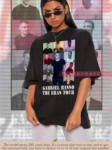 Gabriel Ba1sS1o el tour e1R1AS T1EE, Gabriel Ba1sS1o Sweahirt. - Negro - Ver 2