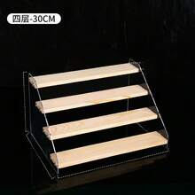 Giá trưng bày hộp bí ẩn, hộp đựng tượng hình thang, hộp gỗ nhiều tầng đựng mỹ phẩm, nước hoa, sơn móng tay. - trắng - Xem 3