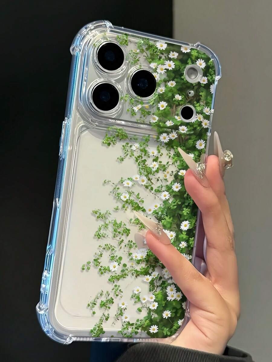 雏菊透明防摔手机壳,简约春日风格,适合日常使用,兼容 15/15 Pro/15 Plus/15 Pro Max/16/16 Pro/16 Pro Max/17/17 Pro/17 Pro Max/12/12 Pro/12 Mini/13/13 Mini/13 Pro/13 Pro Max/14/14 Plus/14 Pro Max/11 软壳 - 無色 - 查看 1