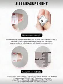 10片/盒 Y2K 手工長杏仁形奶白色漸層法式美甲貼片，加厚款，含1瓶果凍膠與1個美甲锉，適合女性與女孩日常派對使用 - 杏色 - 查看 4