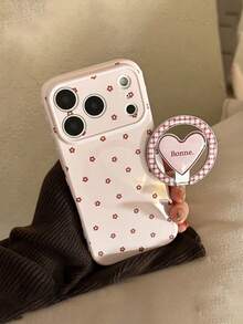 Multi-Color Korean Style Heart-Shaped Magnetic Phone Stand, Jewelry Sliding Phone Holder, Slouchy Stand, Smartphone Stand, Smartphone Pendant, Portable Desktop Anti-Slip Design Small Item, Phone Stand, Phone Accessories, Compatible With IPhone 16 Phone Case, 17 Phone Case, Protective Cover Smartphone Stand, Phone Shoulder Bag Strap, Phone Charm, Summer Cool Wind Generator, Lightweight Phone Grip Stand For Phone Case - Multicolor - View 7