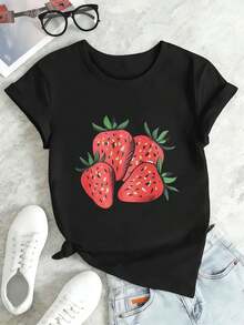 Women T-Shirts - Black - View 2