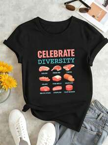 Women T-Shirts - Black - View 1