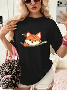 Women T-Shirts - Black - View 1