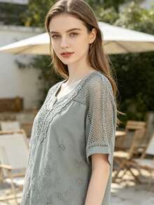 Women Tops - Green - View 2