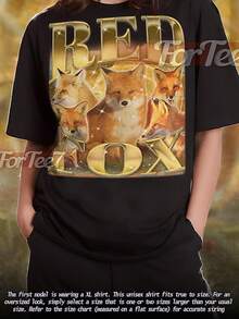 Red Fox Vintage S1Hirt, Red Fox Homage Hirt, Red Fox Fan, Red Fox R 90s Sweater, Red Fox Merch saf. - Negro - Ver 2