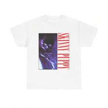 Skinny Puppy, Band Bites - Vintage Industrial Music, Experimental Music, Vintage Alternative T-Shirt.JPG 100% Cotton Unisex T-Shirt - Premium Casual Comfortable Fit - 白色 - 查看 1