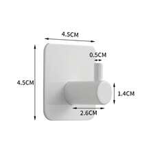 1/3 Móc Treo Tường Tự Dính - Móc Treo Khăn Tắm Màu Trắng Chắc Chắn - Giá Treo Khăn Nhà Bếp - Dính Chắc, Chịu Lực Cao, Chống Thấm Nước, Thích Hợp Cho Giá Treo Khăn Tắm, Giá Treo Khăn Lau. - Nhiều màu - Xem 8
