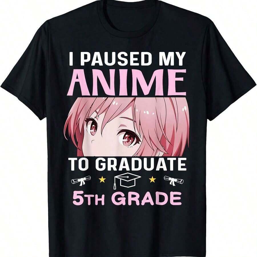 5th Grade - Elementary Or Middle School Graduation Shirt, Breathable And Comfortable - Black 2 - View 1